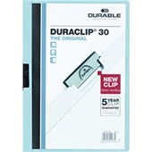 DURABLE DURACLIP DOCUMENT FILE PORTRAIT 30 SHEET CAPACITY A4 BLUE