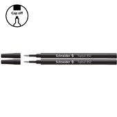 SCHNEIDER PEN REFILL ROLLERBALL 850 05MM BLACK PKT2